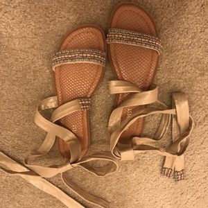 Nine West Xoanna Metallic Dress Sandal